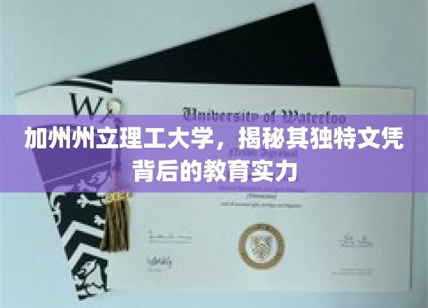 加州州立理工大学，揭秘其独特文凭背后的教育实力