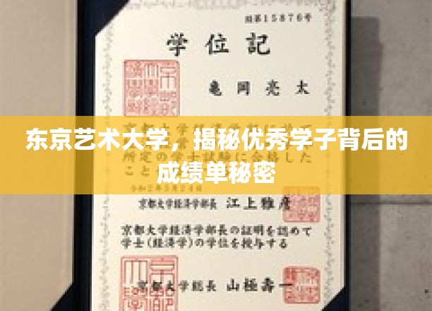 东京艺术大学，揭秘优秀学子背后的成绩单秘密