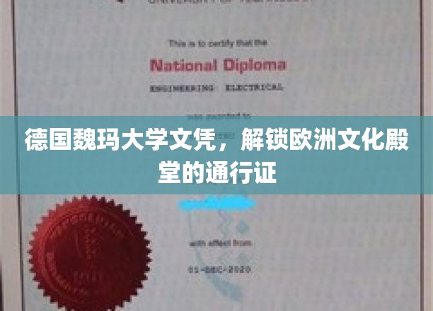 德国魏玛大学文凭，开启欧洲文化殿堂的大门
