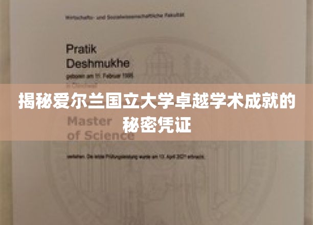 探寻爱尔兰国立大学卓越学术的神秘钥匙