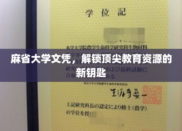麻省大学文凭，开启精英教育之门，解锁无限可能