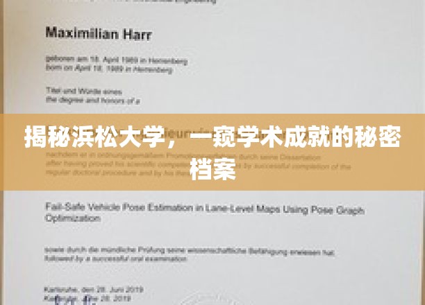 一窥浜松大学学术成就的秘密档案
