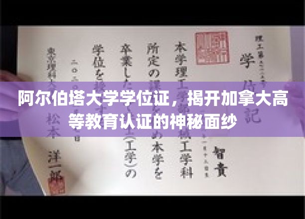 解锁加拿大高等教育真谛，阿尔伯塔大学学位证背后的认证奥秘