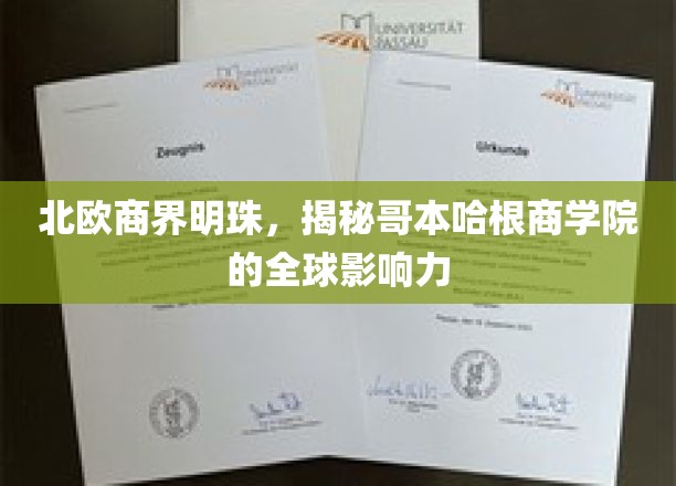 北欧商界明珠，揭秘哥本哈根商学院的全球影响力