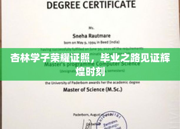杏林学子荣耀证照，毕业之路见证辉煌时刻