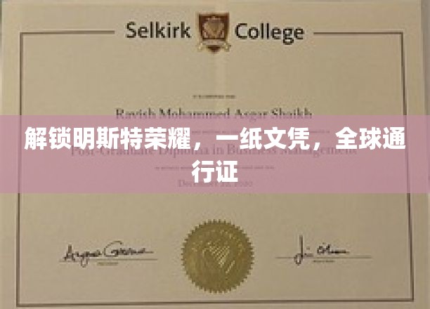 跨越国界，明斯特文凭助你全球职场畅通无阻