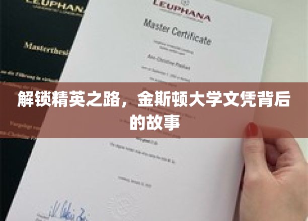 金斯顿精英养成记，揭开大学文凭背后的璀璨篇章