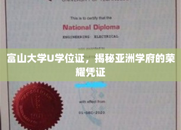 富山大学U学位证，揭示亚洲学府的荣耀凭证