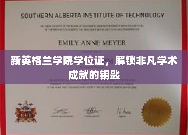 解锁学术巅峰，新英格兰学院学位证的非凡价值