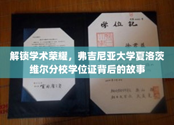 探寻弗吉尼亚大学夏洛茨维尔分校学位证的荣耀之路