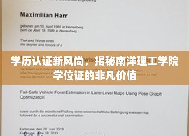 学历认证新风尚，揭秘南洋理工学院学位证的非凡价值
