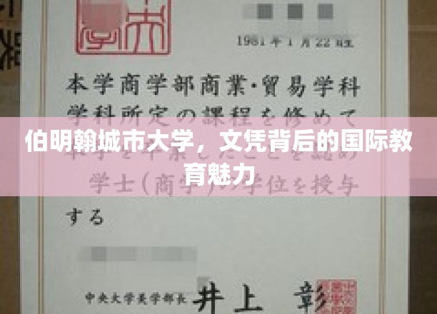 伯明翰城市大学，文凭背后的国际教育魅力