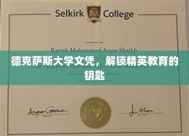 德克萨斯大学文凭，解锁精英教育的钥匙