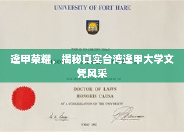 台湾逢甲之光，探秘逢甲大学文凭的非凡魅力