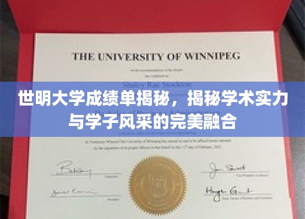 世明大学成绩单揭秘：学术实力与学子风采的完美融合