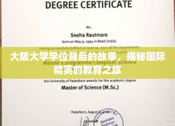 解码大阪大学学位，探索全球精英教育的非凡历程