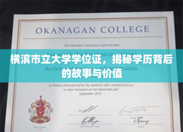 横滨市立大学学位证，揭秘学历背后的故事与价值