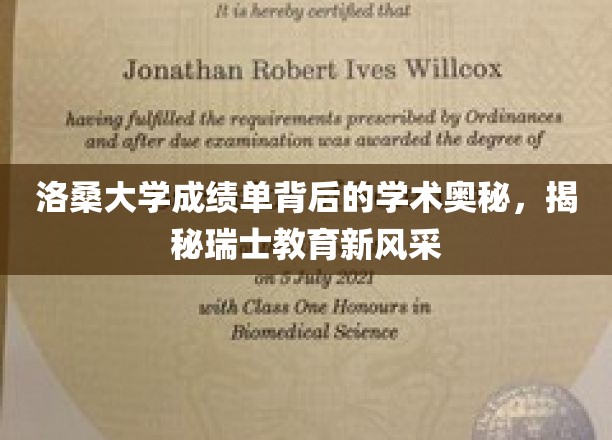 洛桑大学成绩单背后的学术奥秘,揭秘瑞士教育新风采