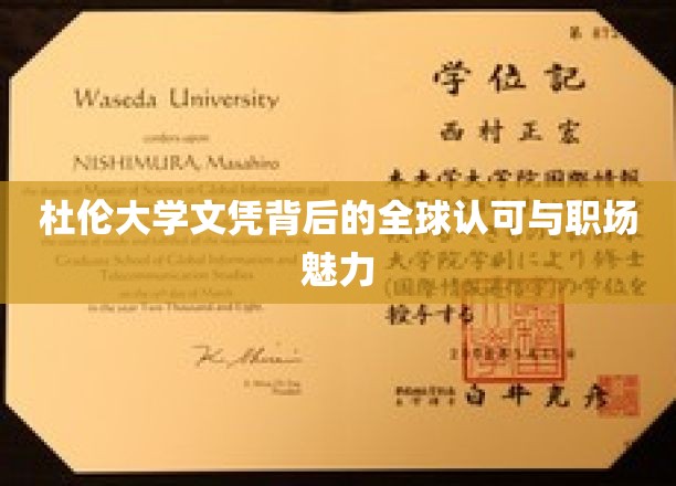 杜伦大学文凭，国际职场通行证，成就非凡职业生涯