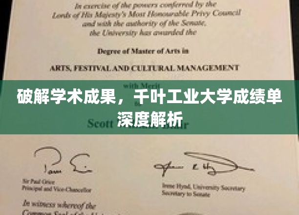 解码学术精英，揭秘千叶工业大学成绩单背后的秘密