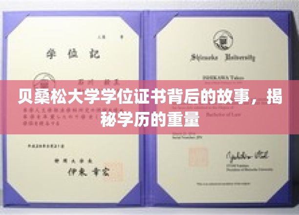 贝桑松大学学位证书背后的故事，揭秘学历的重量