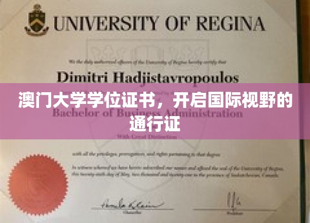 澳门大学学位，拓展全球视野的璀璨钥匙