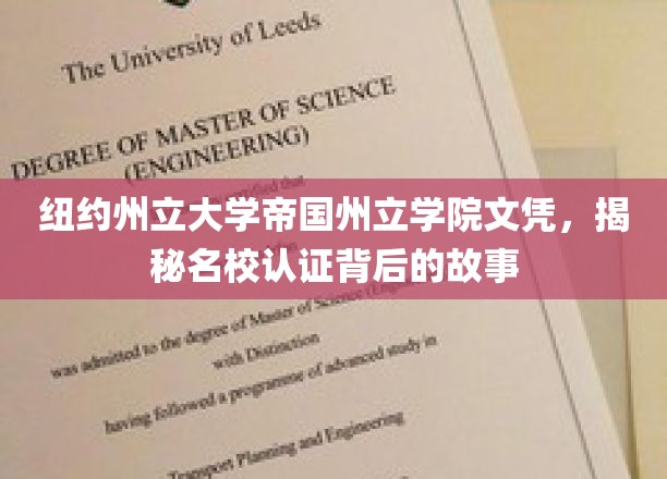 名校认证背后的秘密，纽约州立大学帝国州立学院文凭全解析