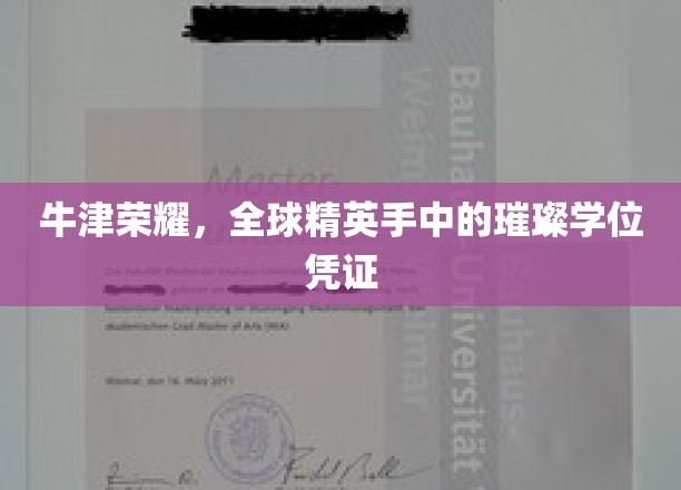牛津荣耀，全球精英手中的璀璨学位凭证