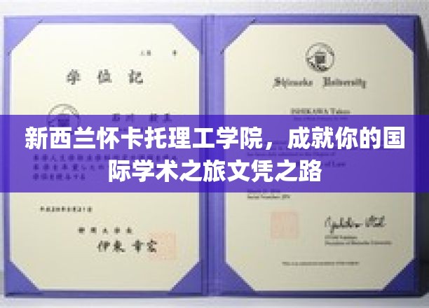 新西兰怀卡托理工学院，开启全球视野，解锁国际学术未来之门