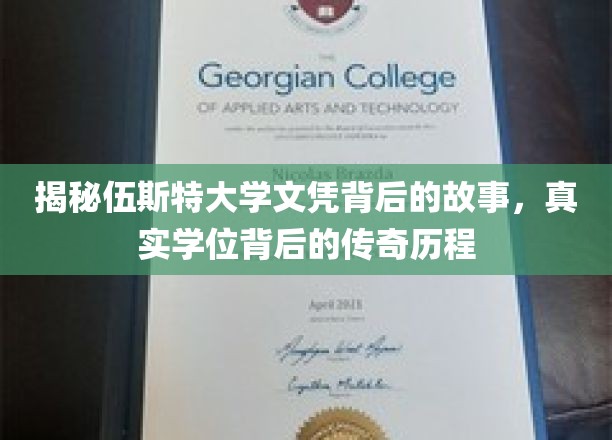 伍斯特大学文凭，探寻背后学位传奇的非凡旅程