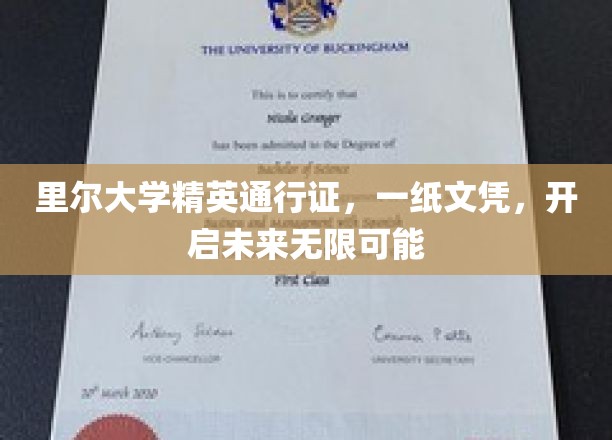 里尔大学精英护照，一纸文凭，铺就无限前程之路