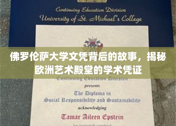 佛罗伦萨大学文凭背后的故事，揭秘欧洲艺术殿堂的学术凭证
