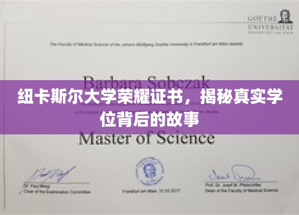 探寻纽卡斯尔大学荣耀证书，学位背后的传奇与真相
