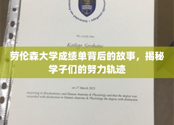 劳伦森大学成绩单背后的故事，揭秘学子们的奋斗历程