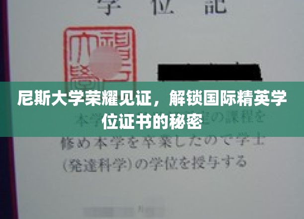 尼斯荣耀，揭秘国际精英学位证书背后的尼斯大学传奇