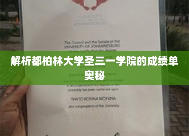解锁都柏林大学圣三一学院成绩单的神秘密码