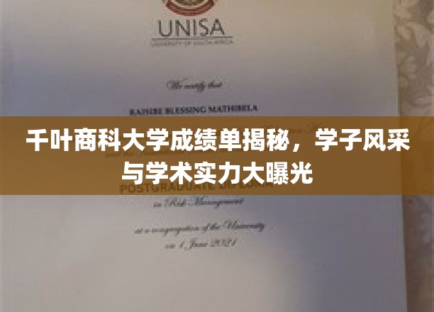 千叶商科大学学霸风云，成绩单背后的耀眼实力与风采展示