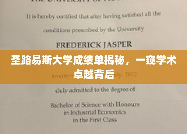 探寻圣路易斯大学成绩单背后的学术之光