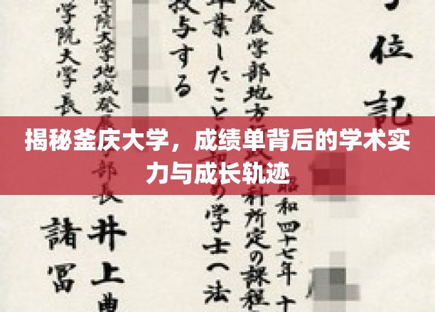 釜庆大学，揭秘成绩单背后的学术魅力与学子成长故事