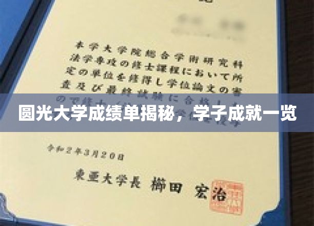 圆光大学成绩单揭秘，学子成就一览