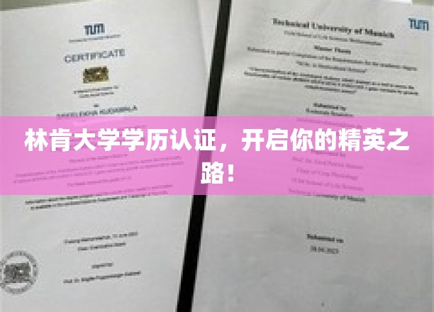 解锁精英未来，林肯大学学历认证，成就非凡人生！