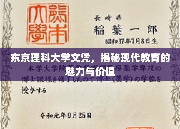 解码东京理科大学，探索现代教育之巅的文凭魅力
