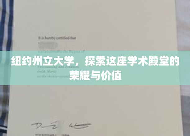 解码纽约州立大学，学术璀璨之地，揭秘其荣耀与深远价值
