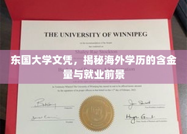 解码海外学历，东国大学文凭背后的就业金钥匙