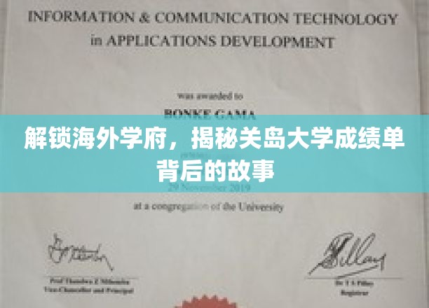 探寻关岛大学成绩单，揭秘国际学府的录取密码