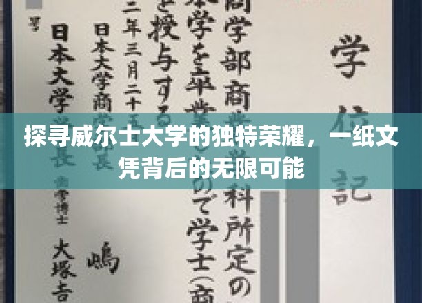 威尔士大学荣耀揭秘，一纸文凭开启无限未来之门
