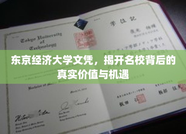 东京经济大学文凭，揭示名校背后的真实价值与机遇