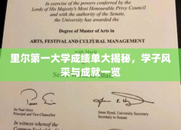 里尔第一大学成绩单大揭秘，学子风采与成就一览