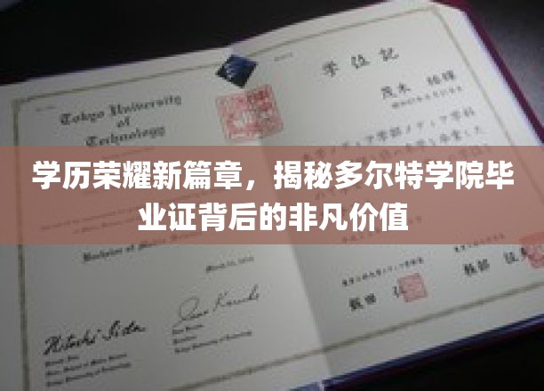 学历新纪元，多尔特学院毕业证背后的璀璨光芒
