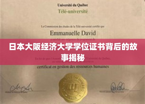 揭秘，大阪经济大学学位证书背后的非凡传奇